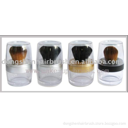 shimmer refillable powder brush with jar container